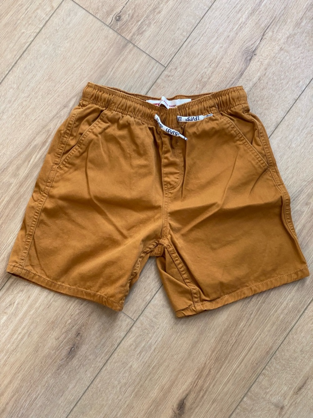 Levi's Boys Rust Brown Drawstring Twill Shorts 100% Cotton